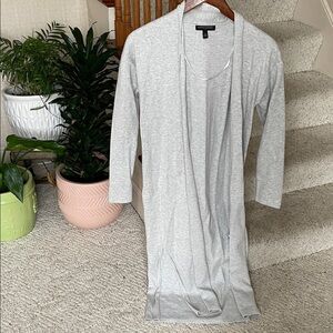 Banana Republic Light Gray Maxi Cardigan